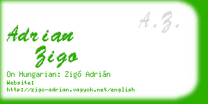adrian zigo business card
